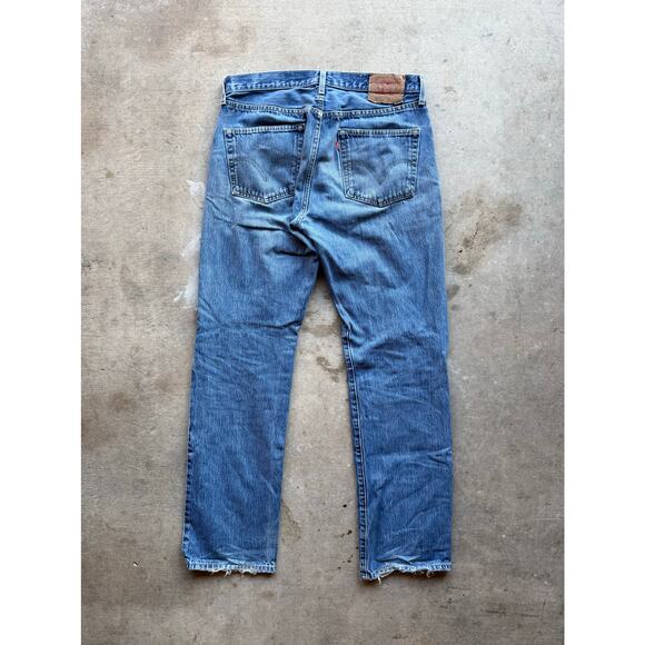 Vintage 2003 Levis 501 Buttonfly denim Jeans Size 35x34 - Picture 1 of 8